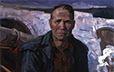 Portrait of Vasil Ivanovich Piskunov, Top Worker at the Construction of the Dnipro-Donbas Channel