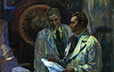 Physicists. Portrait of the Doctor of Technical Sciences Prof. A.A. Lebedev